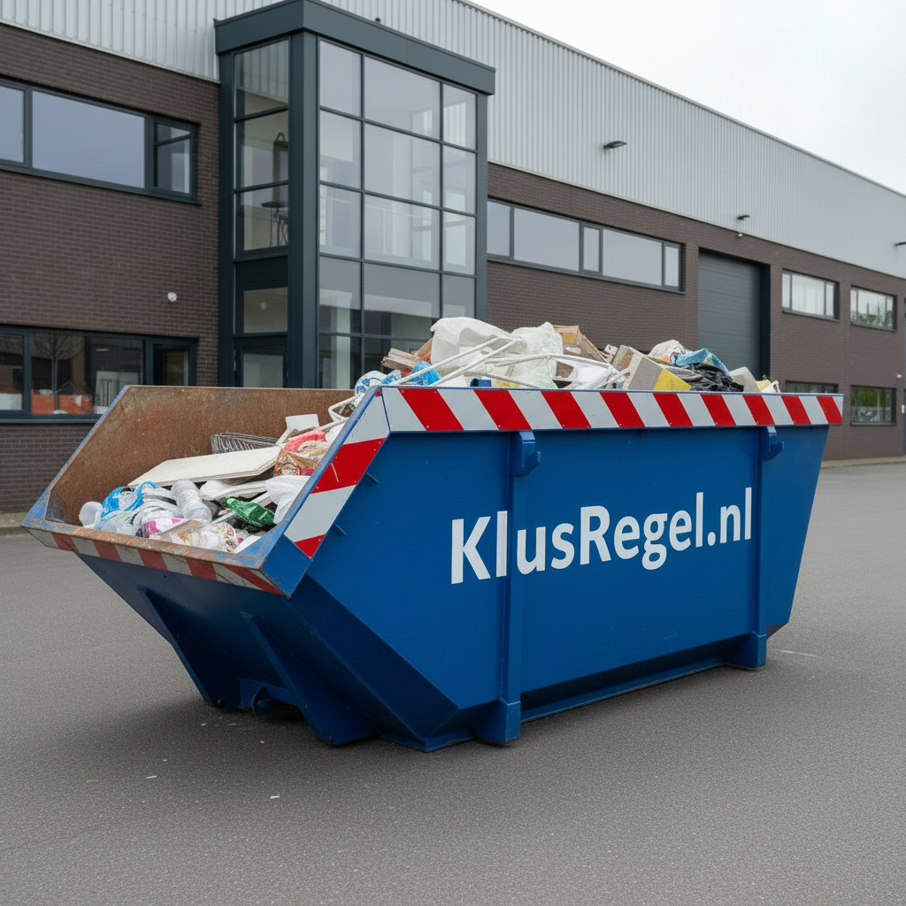 Stalen afzet afvalcontainer 6 m3