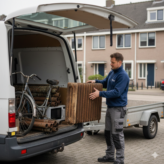 Efficiente afvoer metalen radiator en magnetron en buizen