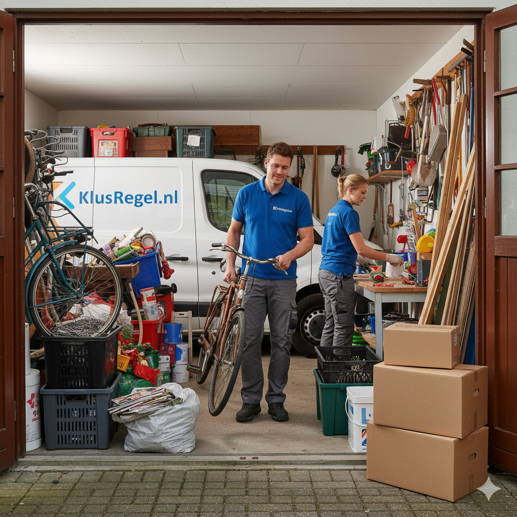 Ontruimen en opruimen schuur en garage