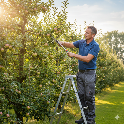 Snoeiwerk aan fruitbomen voor optimale oogst