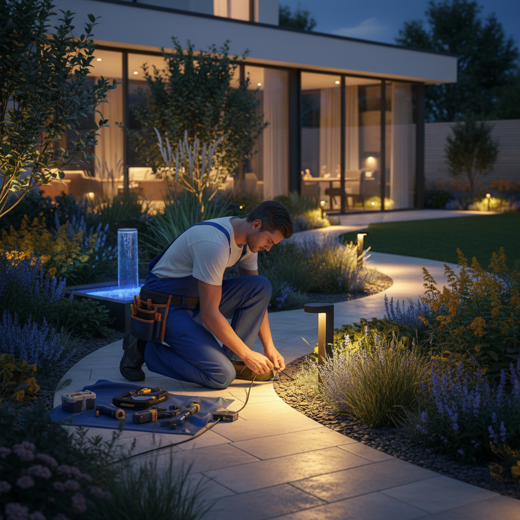 Installatie tuinverlichting - LED verlichting aanleggen in tuin